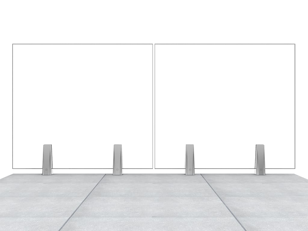 Garde-corps terrasse GLASSFIT CC-800 vue int&eacute;rieure de face